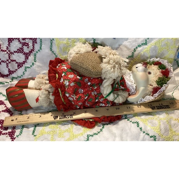 VINTAGE 1993 HOUSE OF LLOYD CHRISTMAS AROUND THE WORLD FLOSSIE BUNNY 15" - Picture 9 of 11